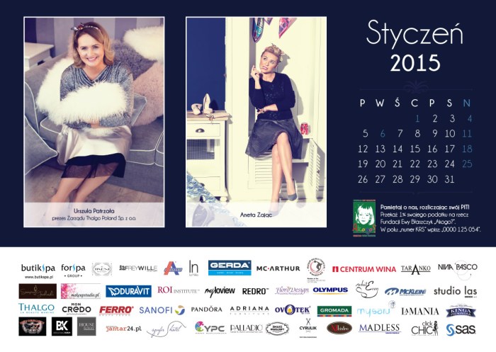 Fundacja Budzik, kalendarz 2015 Zdjęcie po lewej stronie