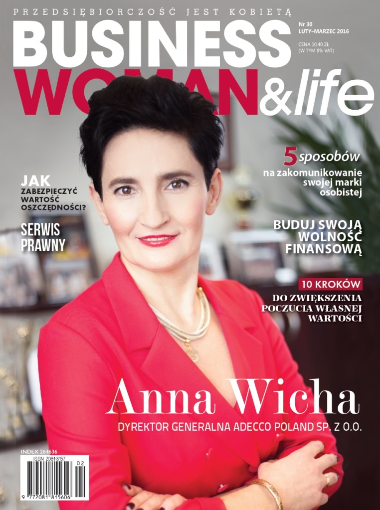 okladka magazynu businesswoman&life fotograf ela chabierska